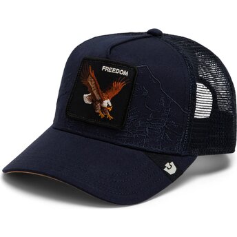 Cepur izliekta truckeris tumši zils snapback Eagle Badlands Freedom The Farm Goorin Bros.