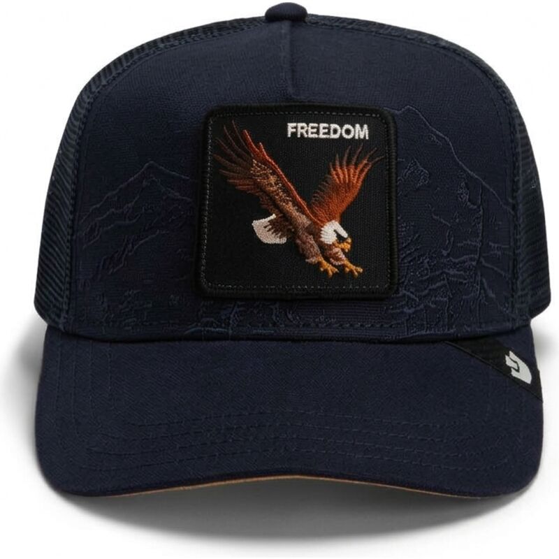 cepur-izliekta-truckeris-tumsi-zils-snapback-eagle-badlands-freedom-the-farm-goorin-bros cepur-izliekta-truckeris-tumsi-zils-snapback-eagle-badlands-freedom-the-farm-goorin-bros