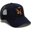 cepur-izliekta-truckeris-tumsi-zils-snapback-eagle-badlands-freedom-the-farm-goorin-bros
