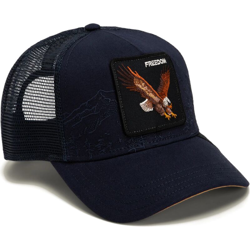 cepur-izliekta-truckeris-tumsi-zils-snapback-eagle-badlands-freedom-the-farm-goorin-bros cepur-izliekta-truckeris-tumsi-zils-snapback-eagle-badlands-freedom-the-farm-goorin-bros