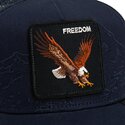 cepur-izliekta-truckeris-tumsi-zils-snapback-eagle-badlands-freedom-the-farm-goorin-bros