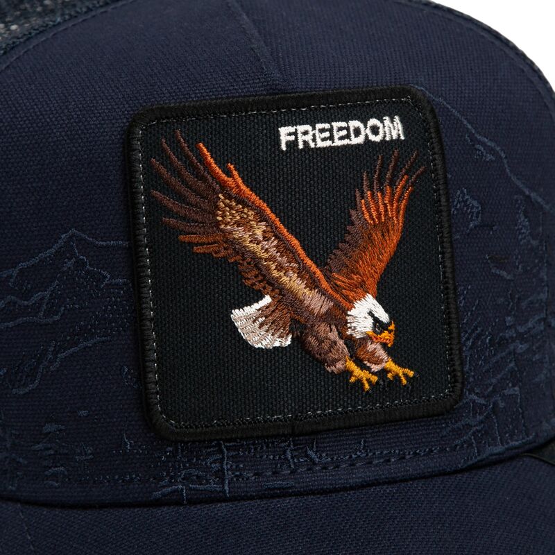 cepur-izliekta-truckeris-tumsi-zils-snapback-eagle-badlands-freedom-the-farm-goorin-bros cepur-izliekta-truckeris-tumsi-zils-snapback-eagle-badlands-freedom-the-farm-goorin-bros
