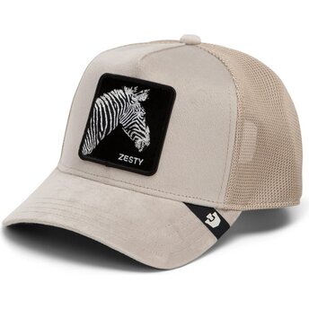 Cepur izliekta truckeris bēšs snapback Velour Zesty The Farm Goorin Bros.