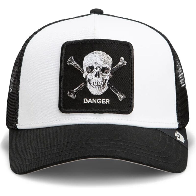 cepur-izliekta-truckeris-melns-snapback-danger-skull-and-crossbones-original-recipe-the-farm-goorin-bros