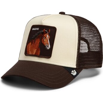 Cepur izliekta truckeris brūns snapback Gaucho Original Recipe The Farm Goorin Bros.