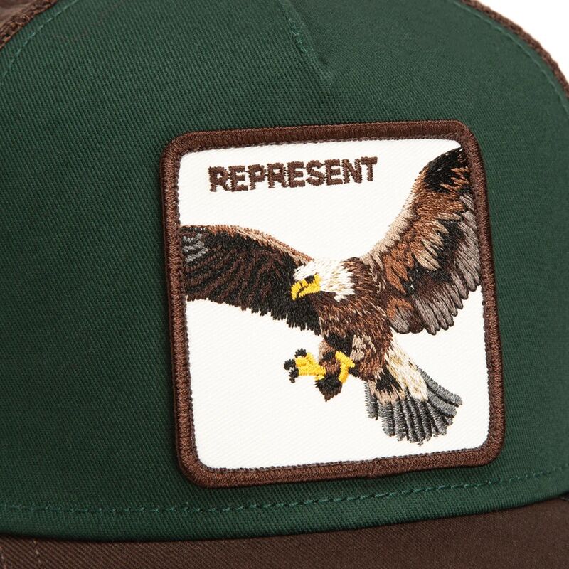 cepur-izliekta-truckeris-daudzkrasains-snapback-represent-eagle-original-recipe-the-farm-goorin-bros