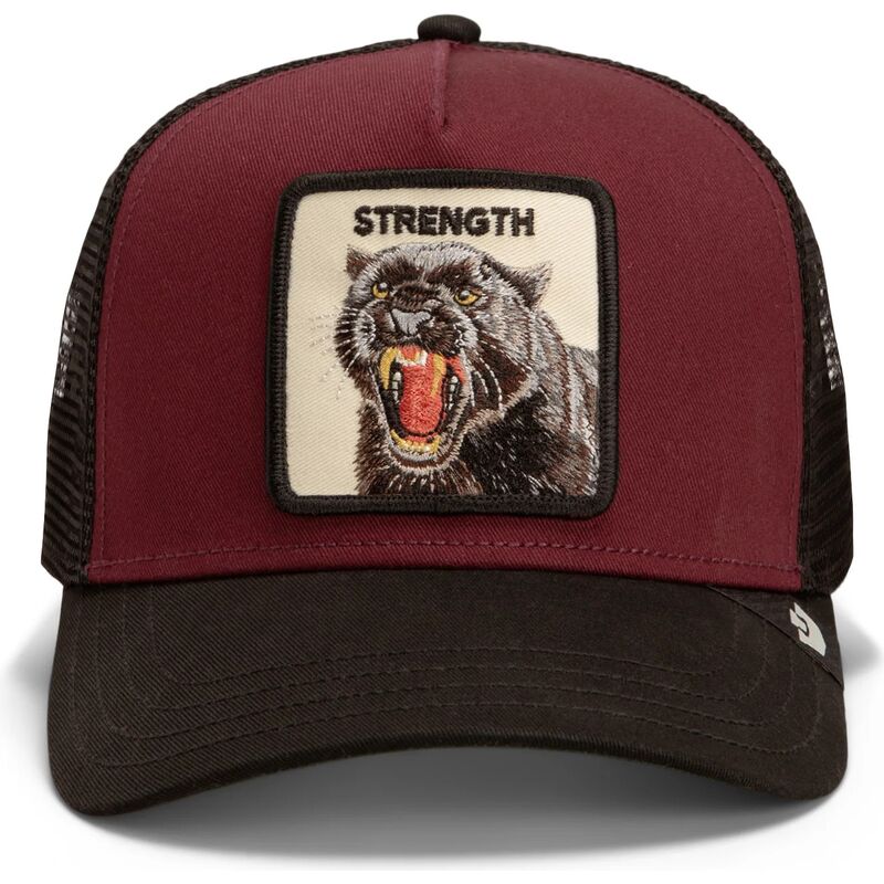 cepur-izliekta-truckeris-sarkans-snapback-strength-panther-original-recipe-the-farm-goorin-bros cepur-izliekta-truckeris-sarkans-snapback-strength-panther-original-recipe-the-farm-goorin-bros