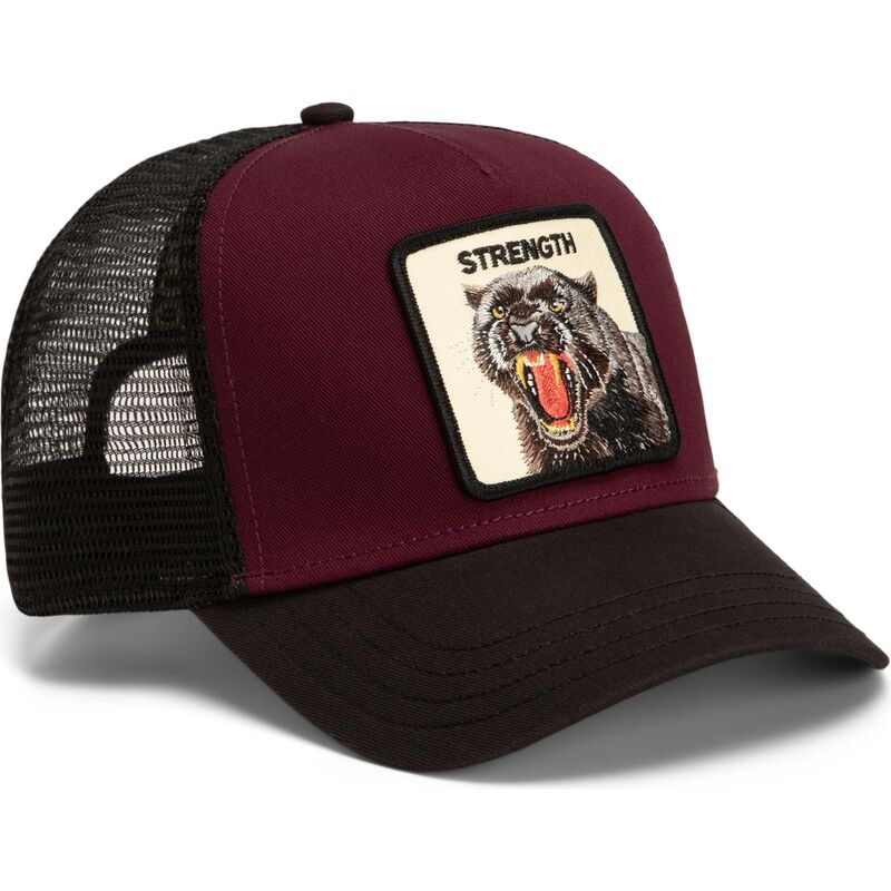 cepur-izliekta-truckeris-sarkans-snapback-strength-panther-original-recipe-the-farm-goorin-bros cepur-izliekta-truckeris-sarkans-snapback-strength-panther-original-recipe-the-farm-goorin-bros