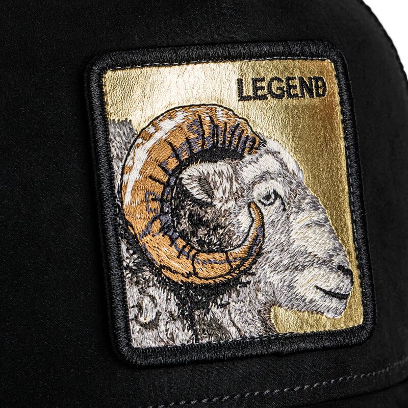 cepur-izliekta-truckeris-melns-snapback-golden-legend-original-recipe-the-farm-goorin-bros