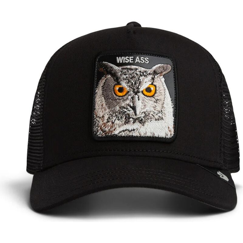 cepur-izliekta-truckeris-melns-snapback-wise-ass-original-recipe-the-farm-goorin-bros