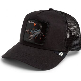 Cepur izliekta truckeris melns snapback Deadly Scorpion Original Recipe The Farm Goorin Bros.