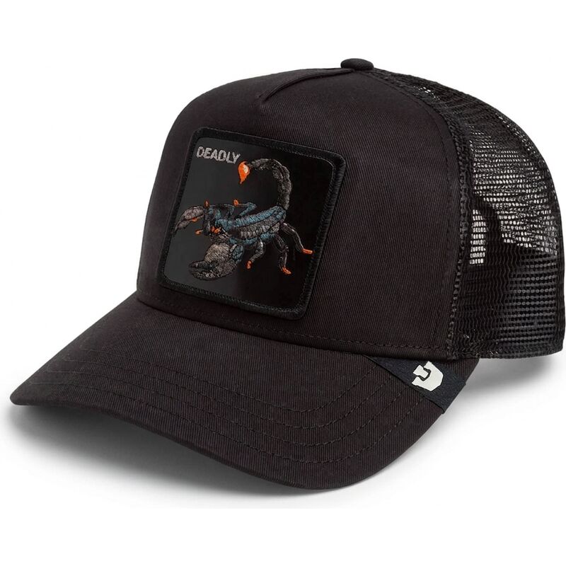cepur-izliekta-truckeris-melns-snapback-deadly-scorpion-original-recipe-the-farm-goorin-bros