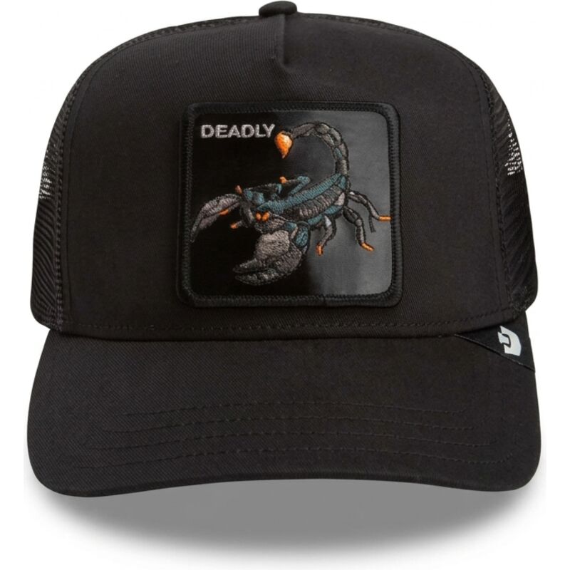 cepur-izliekta-truckeris-melns-snapback-deadly-scorpion-original-recipe-the-farm-goorin-bros