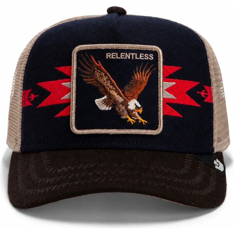 cepur-izliekta-truckeris-daudzkrasains-snapback-canyon-relentless-trailblazer-the-farm-goorin-bros