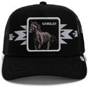 cepur-izliekta-truckeris-melns-snapback-canyon-gambler-trailblazer-the-farm-goorin-bros