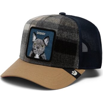 Cepur izliekta truckeris daudzkrāsains snapback Brit Frenchie Check, Mate Dodgy The Farm Goorin Bros.