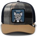 cepur-izliekta-truckeris-daudzkrasains-snapback-brit-frenchie-check-mate-dodgy-the-farm-goorin-bros