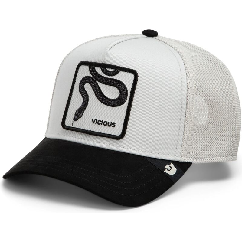 cepur-izliekta-truckeris-balts-snapback-digital-vicious-split-decision-the-farm-goorin-bros