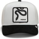 cepur-izliekta-truckeris-balts-snapback-digital-vicious-split-decision-the-farm-goorin-bros