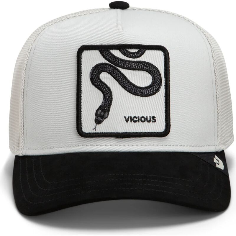 cepur-izliekta-truckeris-balts-snapback-digital-vicious-split-decision-the-farm-goorin-bros