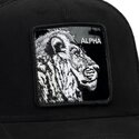 cepur-izliekta-truckeris-melns-snapback-black-out-lion-blackened-metallic-alpha-the-farm-goorin-bros