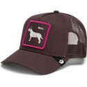 cepur-izliekta-truckeris-bruns-snapback-shadow-bull-terrier-off-the-leash-the-farm-goorin-bros