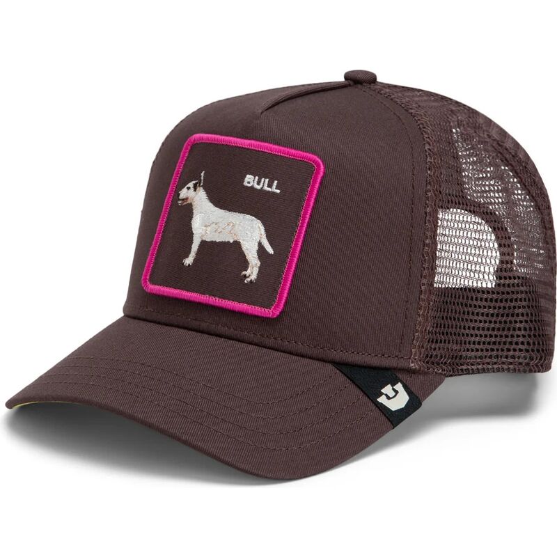 cepur-izliekta-truckeris-bruns-snapback-shadow-bull-terrier-off-the-leash-the-farm-goorin-bros