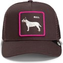 cepur-izliekta-truckeris-bruns-snapback-shadow-bull-terrier-off-the-leash-the-farm-goorin-bros