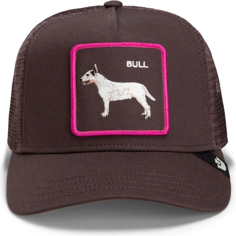 cepur-izliekta-truckeris-bruns-snapback-shadow-bull-terrier-off-the-leash-the-farm-goorin-bros