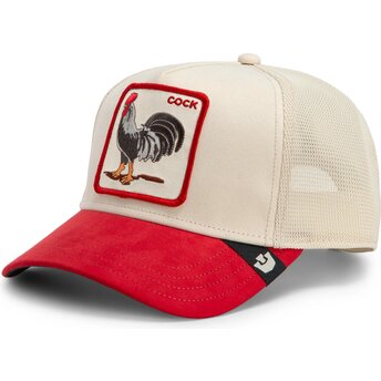 Cepur izliekta truckeris sarkans snapback The Suede Rooster Microsuede Cock The Farm Goorin Bros.