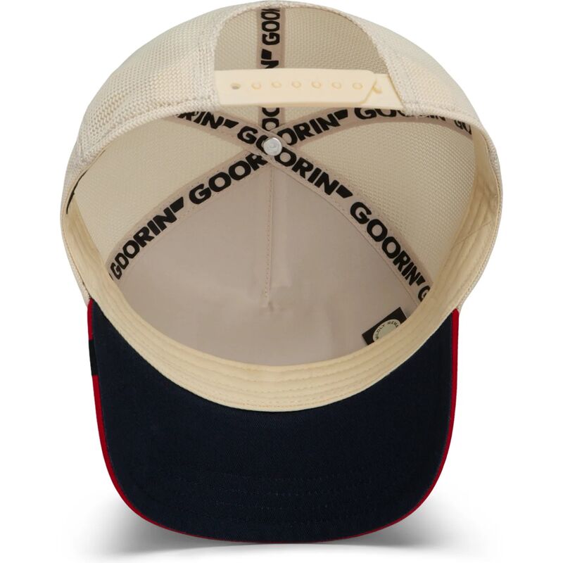 cepur-izliekta-truckeris-sarkans-snapback-the-suede-rooster-microsuede-cock-the-farm-goorin-bros