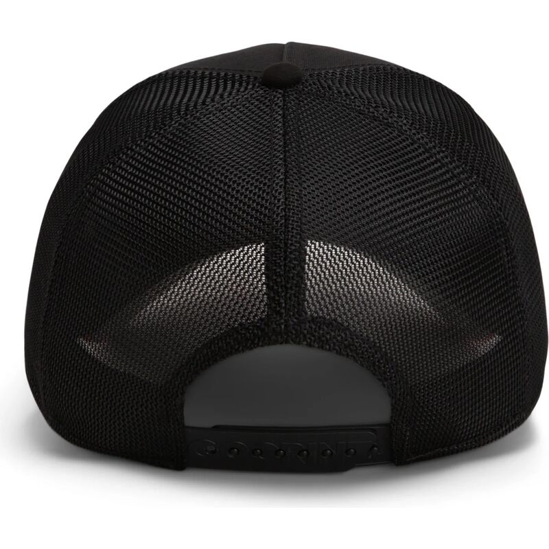 cepur-izliekta-truckeris-melns-snapback-cancelled-skull-microsuede-the-farm-goorin-bros