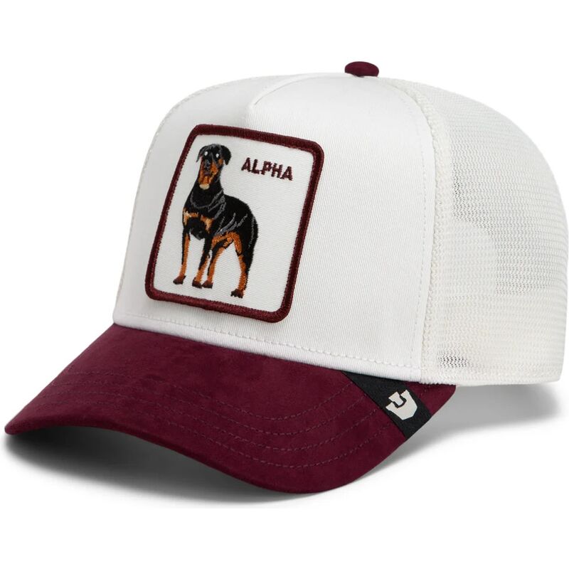 cepur-izliekta-truckeris-balts-snapback-suede-alpha-microsuede-the-farm-goorin-bros