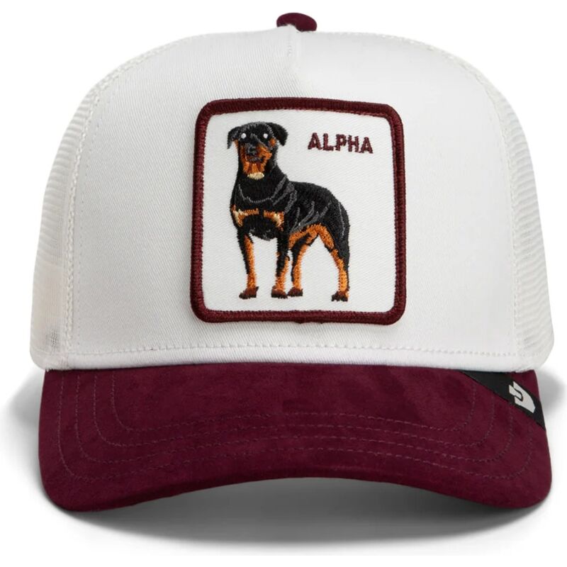 cepur-izliekta-truckeris-balts-snapback-suede-alpha-microsuede-the-farm-goorin-bros