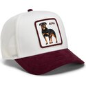 cepur-izliekta-truckeris-balts-snapback-suede-alpha-microsuede-the-farm-goorin-bros