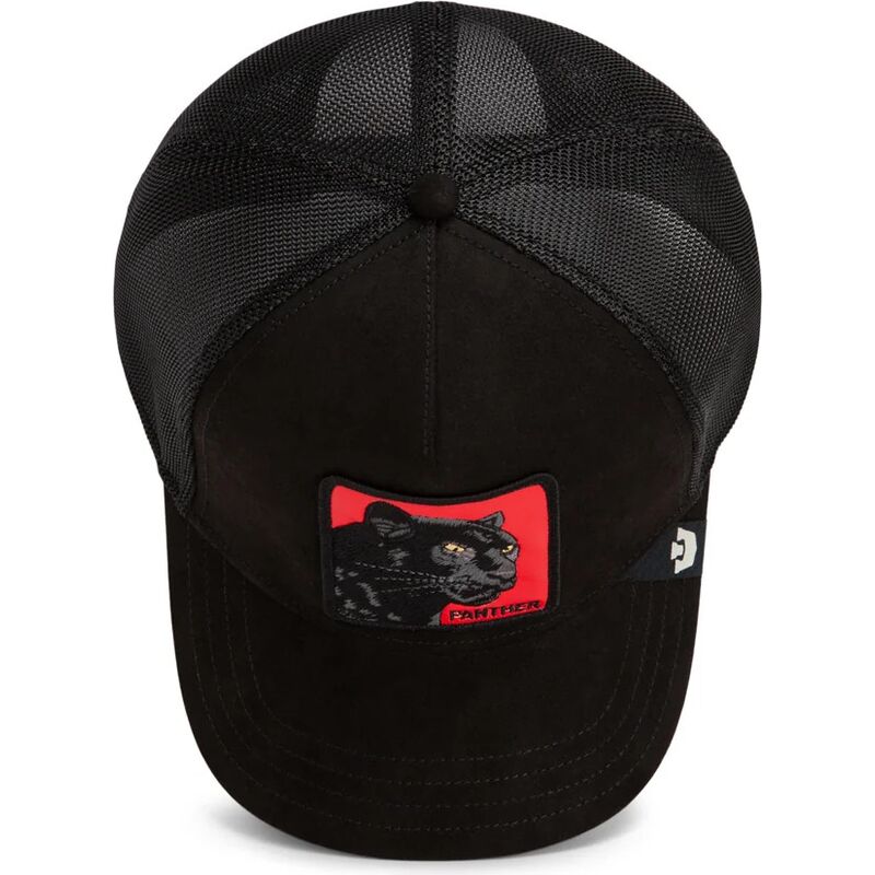 cepur-izliekta-truckeris-melns-snapback-nera-rossa-microsuede-the-farm-goorin-bros