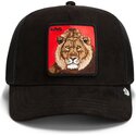 cepur-izliekta-truckeris-melns-snapback-re-leone-rosso-microsuede-king-the-farm-goorin-bros
