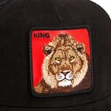 cepur-izliekta-truckeris-melns-snapback-re-leone-rosso-microsuede-king-the-farm-goorin-bros