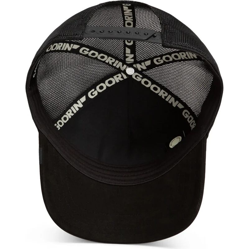 cepur-izliekta-truckeris-melns-snapback-re-leone-rosso-microsuede-king-the-farm-goorin-bros