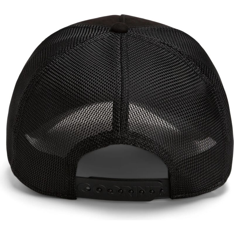 cepur-izliekta-truckeris-melns-snapback-suede-cancelled-skull-microsuede-the-farm-goorin-bros