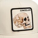 cepur-izliekta-truckeris-bess-snapback-suede-cancelled-skull-microsuede-the-farm-goorin-bros