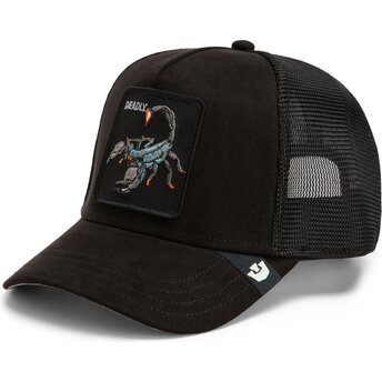 Cepur izliekta truckeris melns snapback Suede Scorpion Microsuede The Farm Goorin Bros.