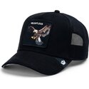 cepur-izliekta-truckeris-melns-snapback-suede-relentless-eagle-microsuede-the-farm-goorin-bros