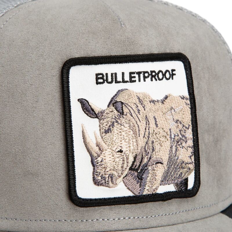 cepur-izliekta-truckeris-peleks-snapback-suede-rhino-microsuede-bulletproof-the-farm-goorin-bros