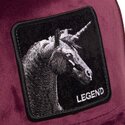 cepur-izliekta-truckeris-sarkans-snapback-velour-legend-the-farm-goorin-bros