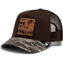 cepur-izliekta-truckeris-bruns-snapback-engraved-dog-camo-glitch-the-farm-goorin-bros