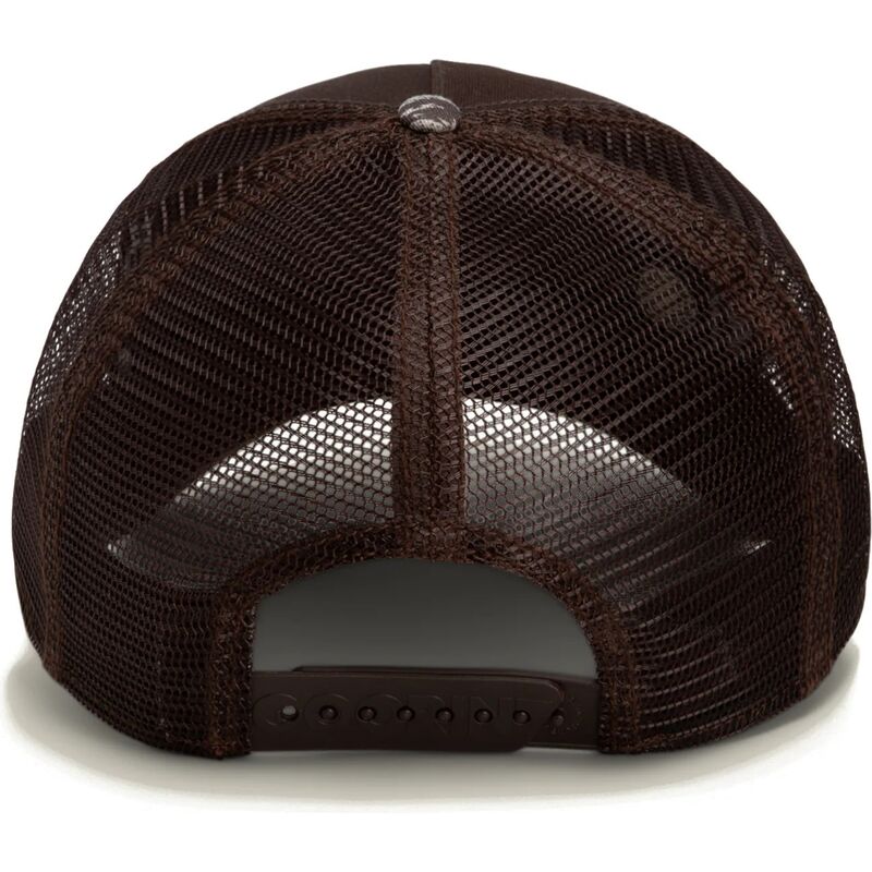 cepur-izliekta-truckeris-bruns-snapback-engraved-dog-camo-glitch-the-farm-goorin-bros
