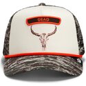 cepur-izliekta-truckeris-maskesanas-snapback-rocker-dead-camo-glitch-skull-the-farm-goorin-bros