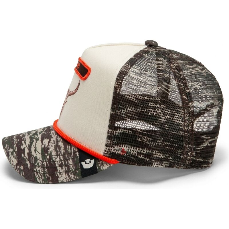 cepur-izliekta-truckeris-maskesanas-snapback-rocker-dead-camo-glitch-skull-the-farm-goorin-bros