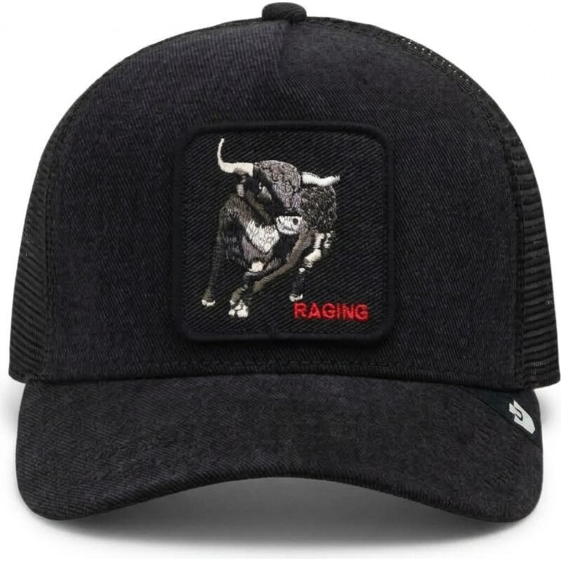 cepur-izliekta-truckeris-melns-snapback-raging-denim-after-dark-the-farm-goorin-bros